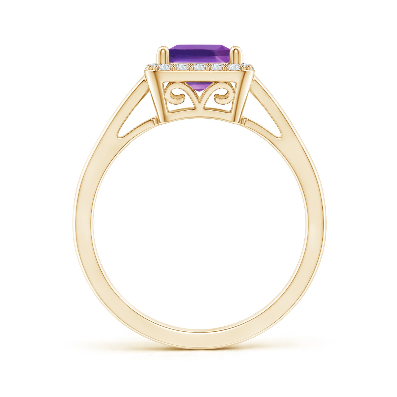 AAAA - Amethyst / 1.2 CT / 14 KT Yellow Gold