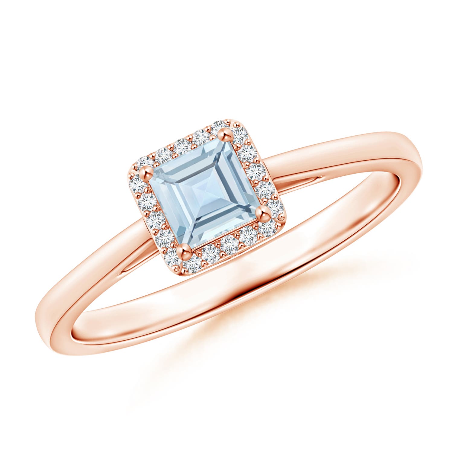 AA - Aquamarine / 0.39 CT / 14 KT Rose Gold