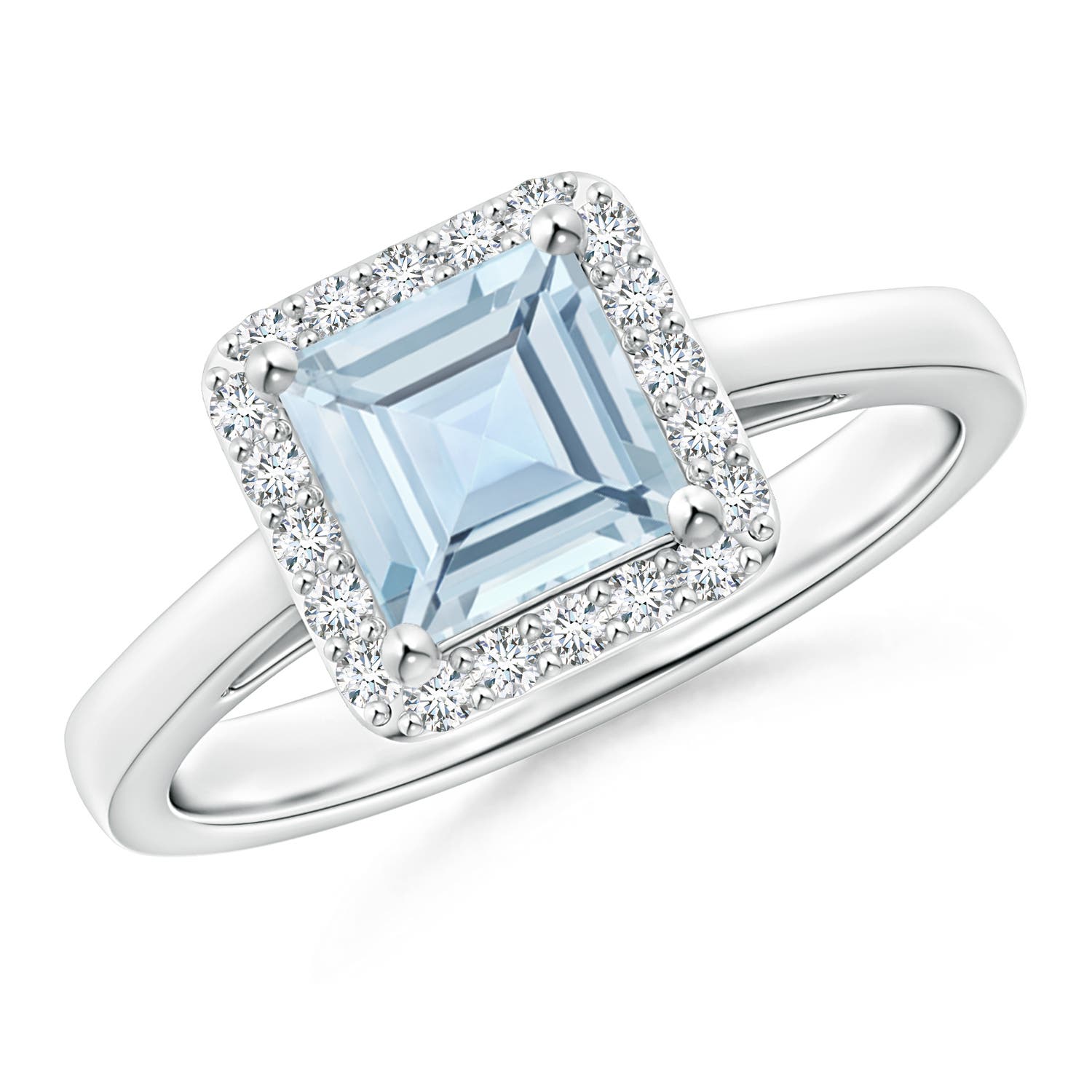 AA - Aquamarine / 1.15 CT / 14 KT White Gold