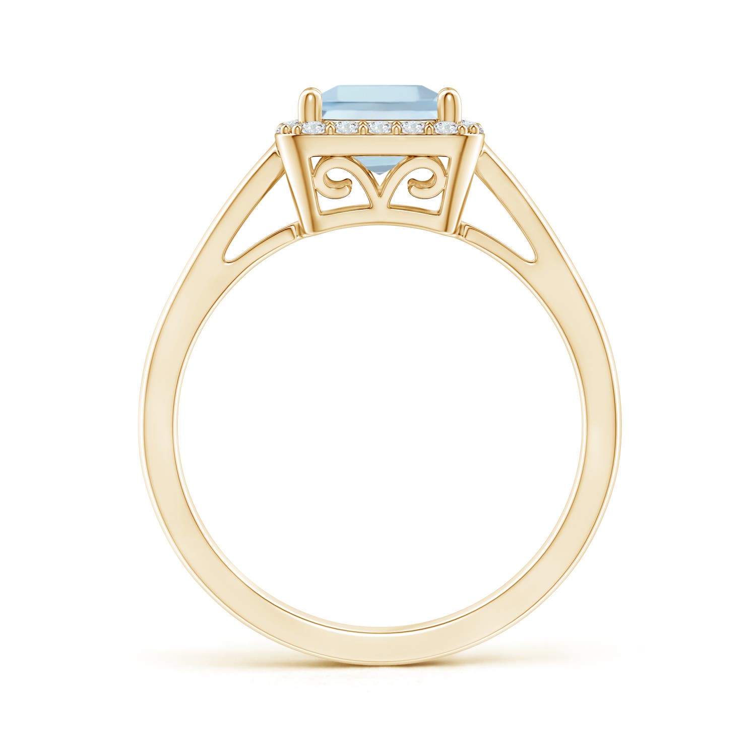 AA - Aquamarine / 1.15 CT / 14 KT Yellow Gold