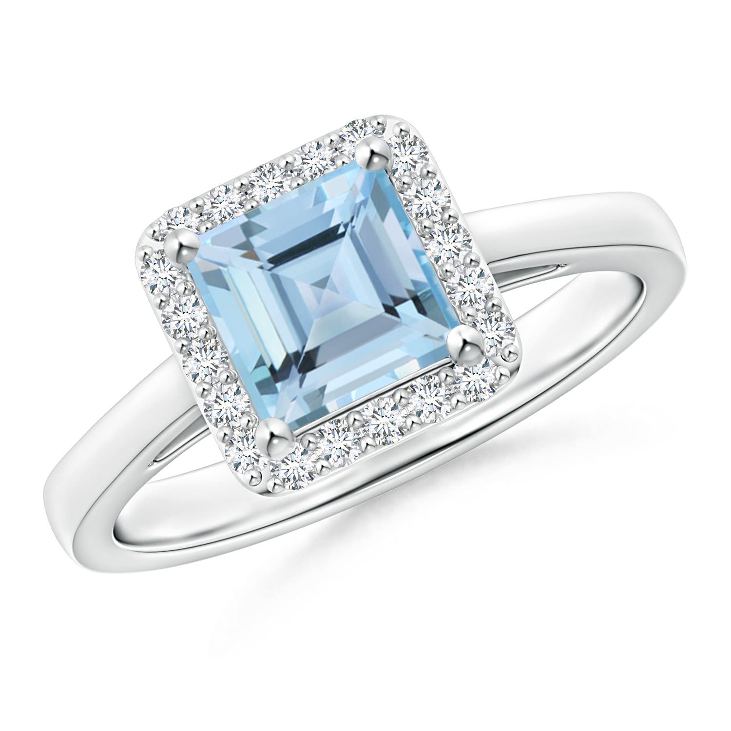 AAAA - Aquamarine / 1.15 CT / 14 KT White Gold