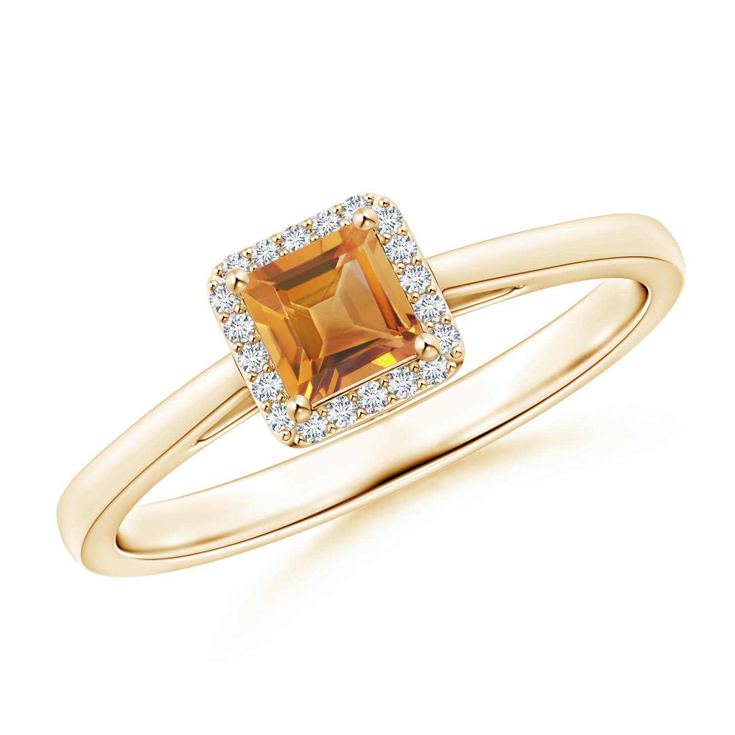 AA - Citrine / 0.36 CT / 14 KT Yellow Gold