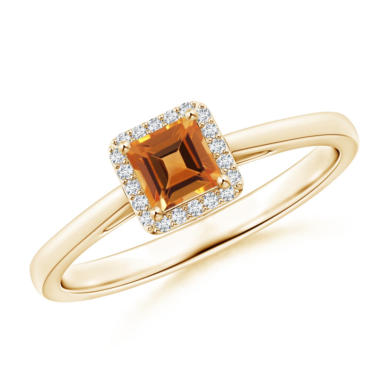 AAA - Citrine / 0.36 CT / 14 KT Yellow Gold