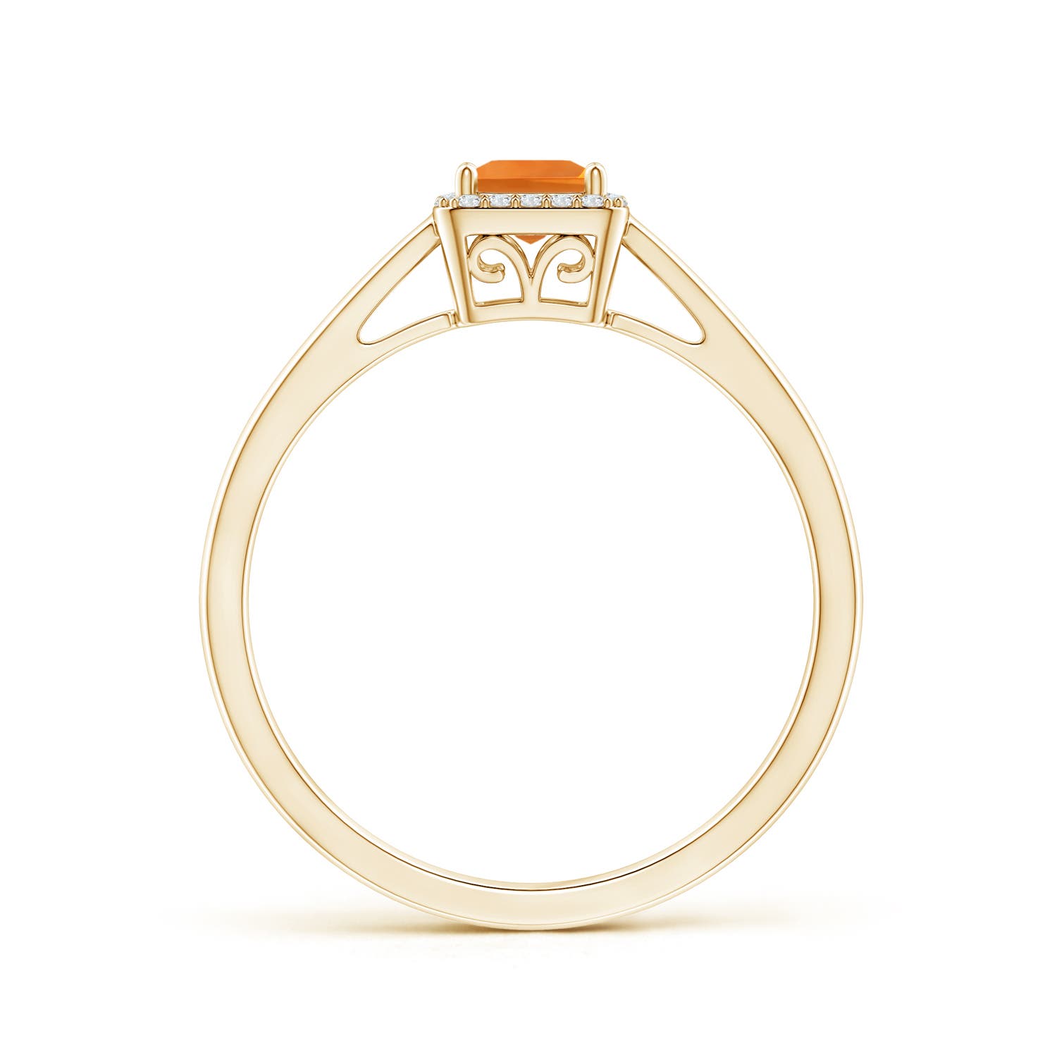 AAA - Citrine / 0.36 CT / 14 KT Yellow Gold