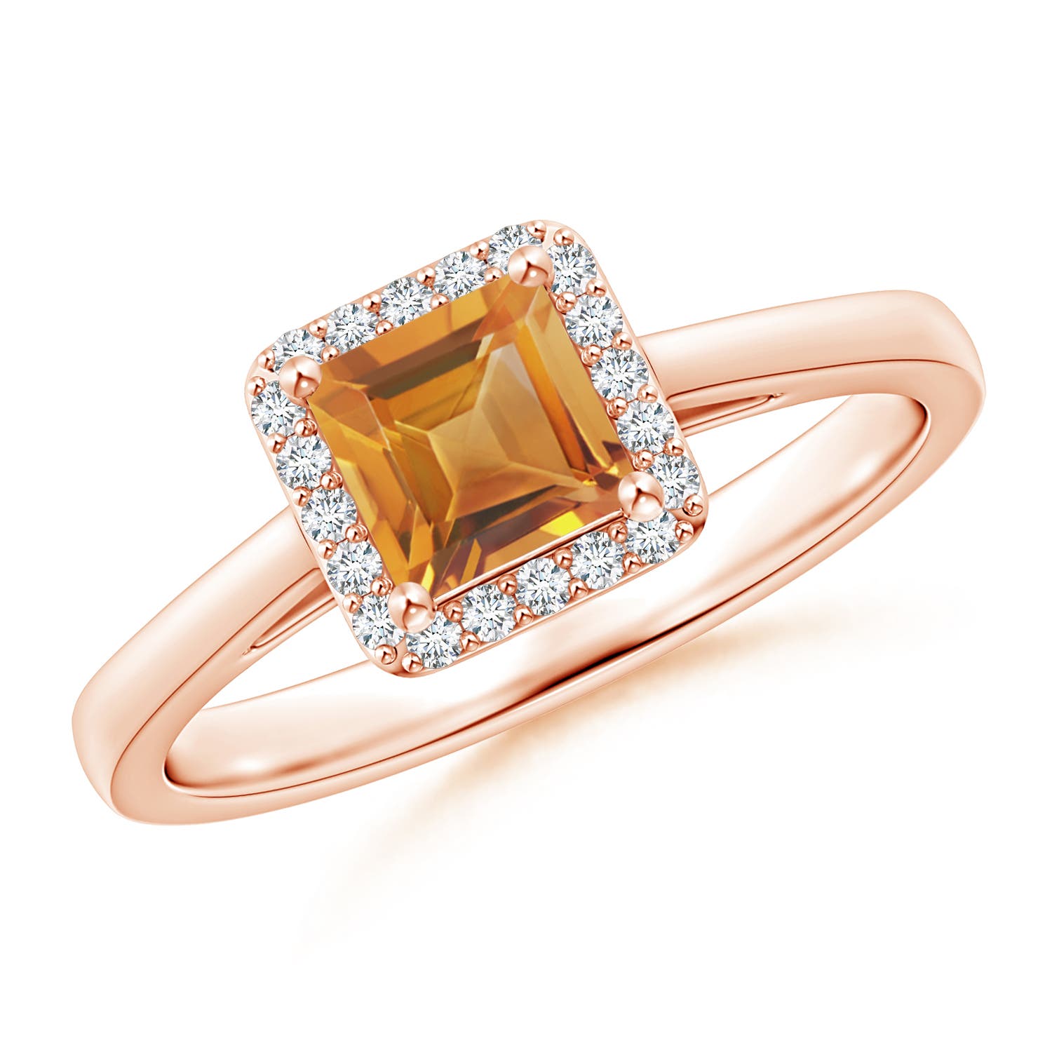 AA - Citrine / 0.72 CT / 14 KT Rose Gold