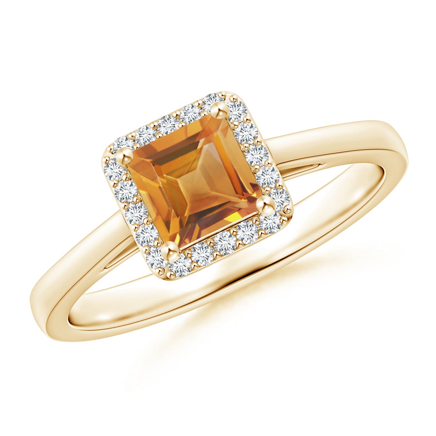 AA - Citrine / 0.72 CT / 14 KT Yellow Gold