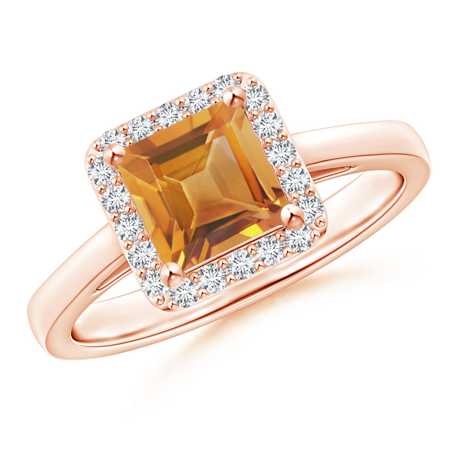 AA - Citrine / 1.2 CT / 14 KT Rose Gold