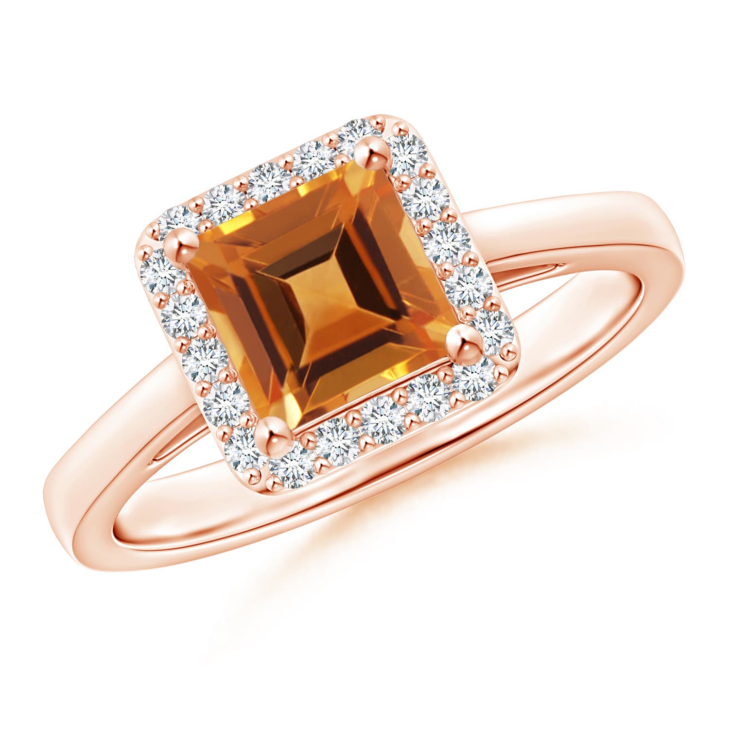 AAA - Citrine / 1.2 CT / 14 KT Rose Gold