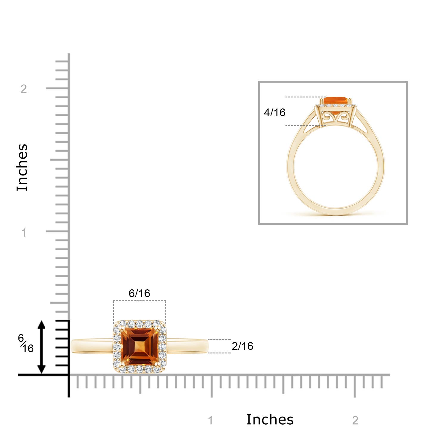 AAAA - Citrine / 1.2 CT / 14 KT Yellow Gold