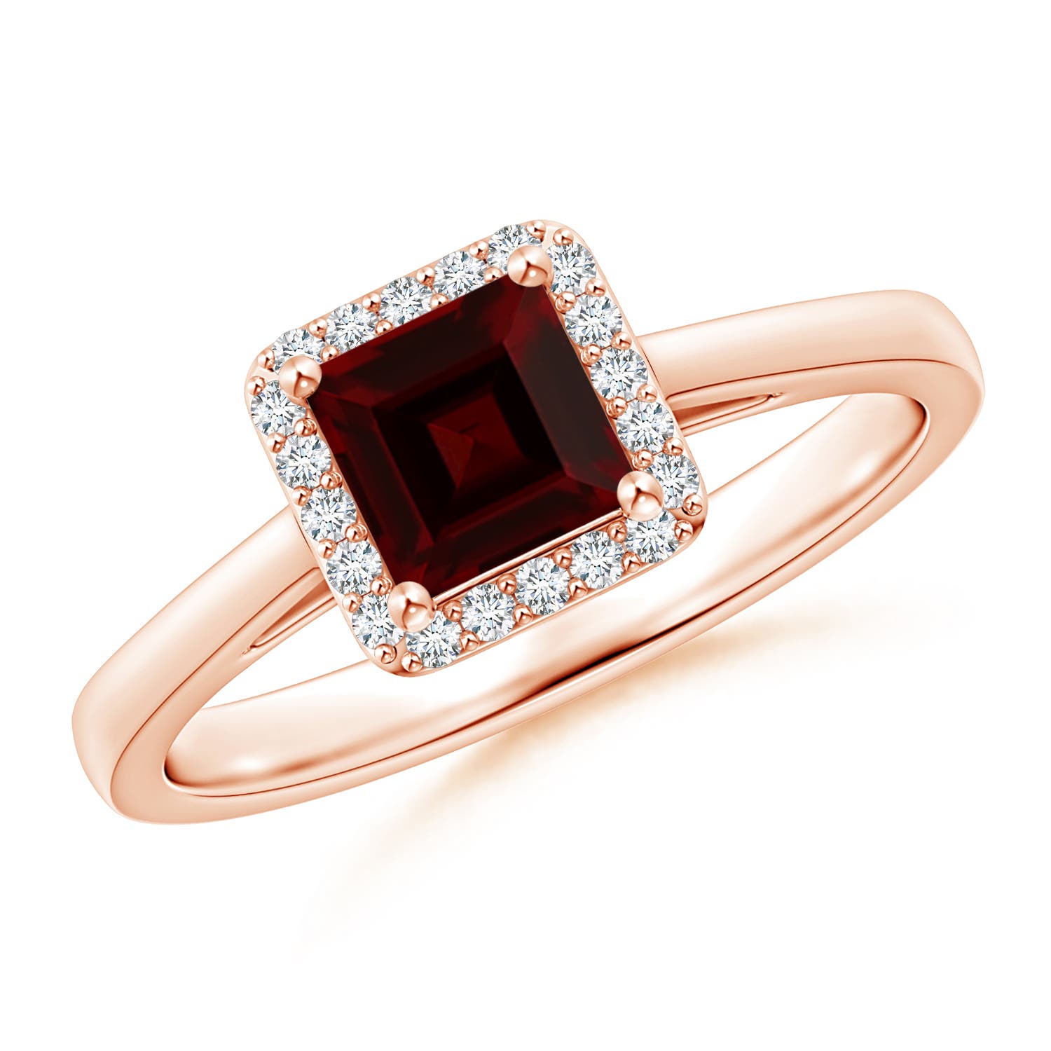 AA - Garnet / 0.87 CT / 14 KT Rose Gold