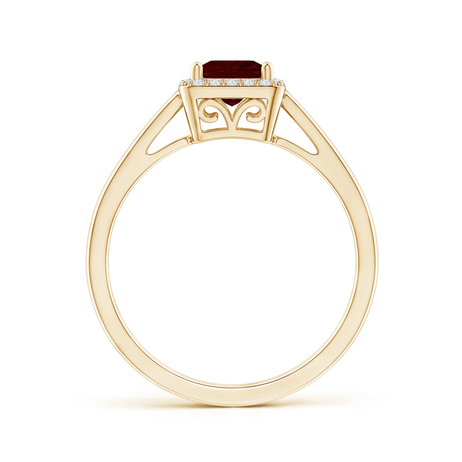 AAA - Garnet / 0.87 CT / 14 KT Yellow Gold