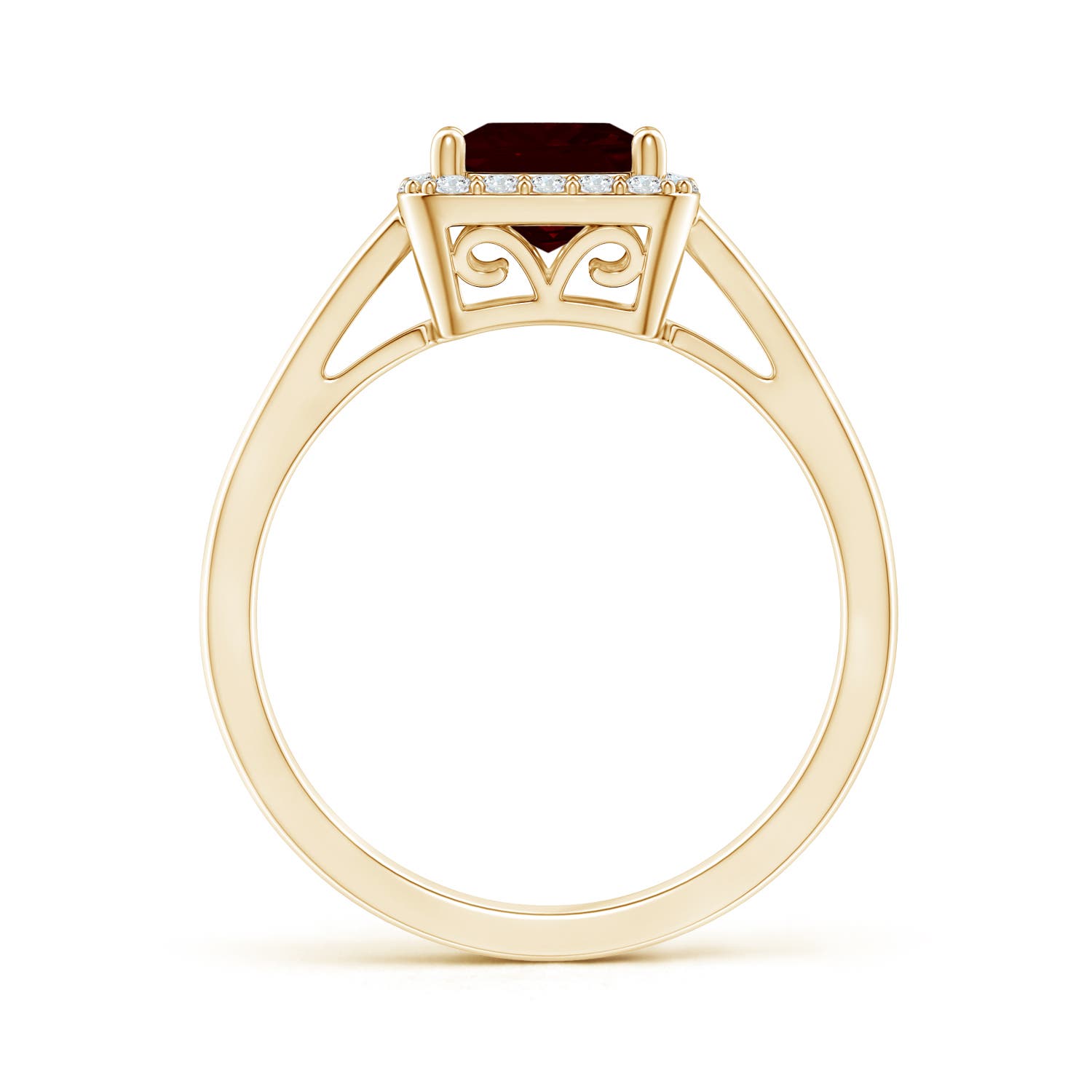 A - Garnet / 1.6 CT / 14 KT Yellow Gold