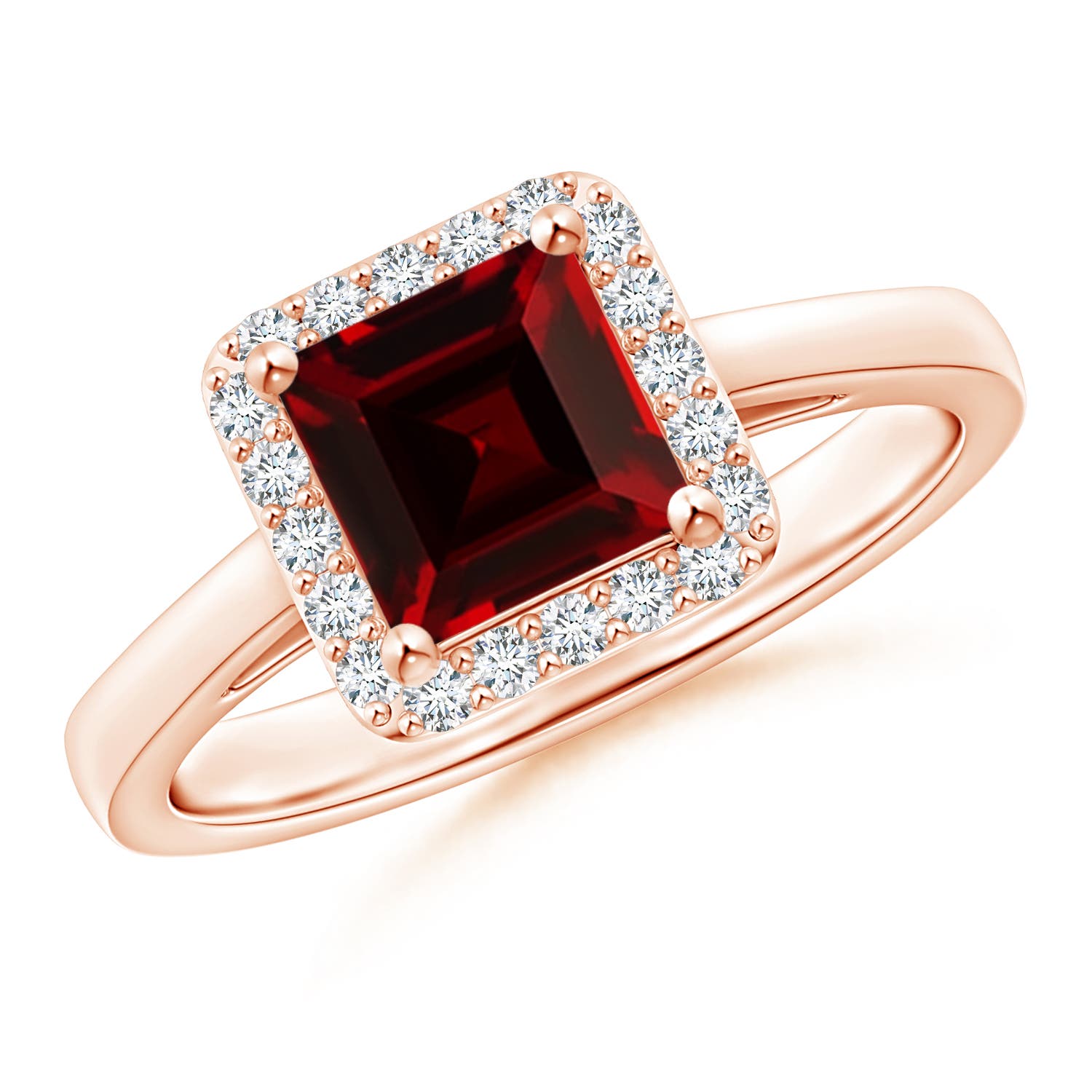 AAAA - Garnet / 1.6 CT / 14 KT Rose Gold