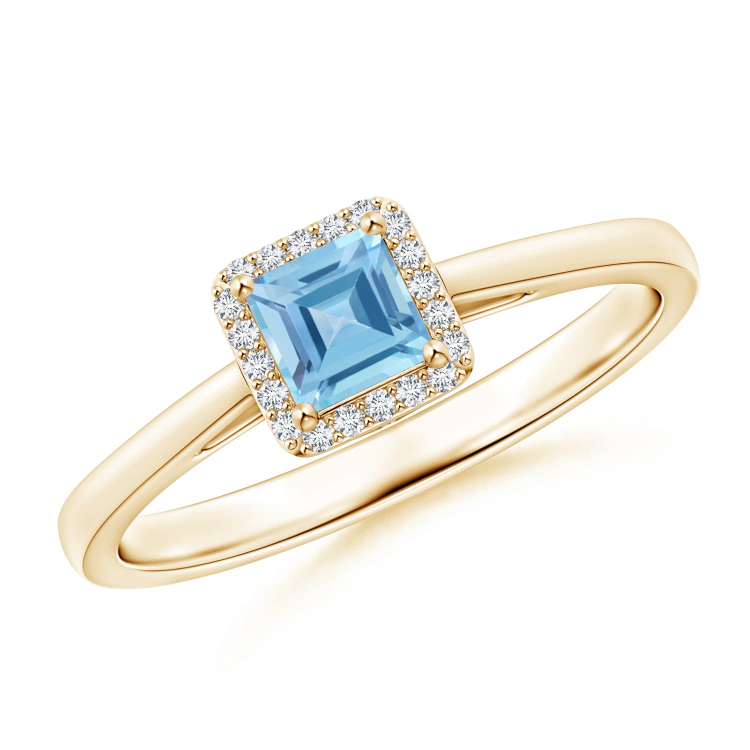 A - Swiss Blue Topaz / 0.5 CT / 14 KT Yellow Gold