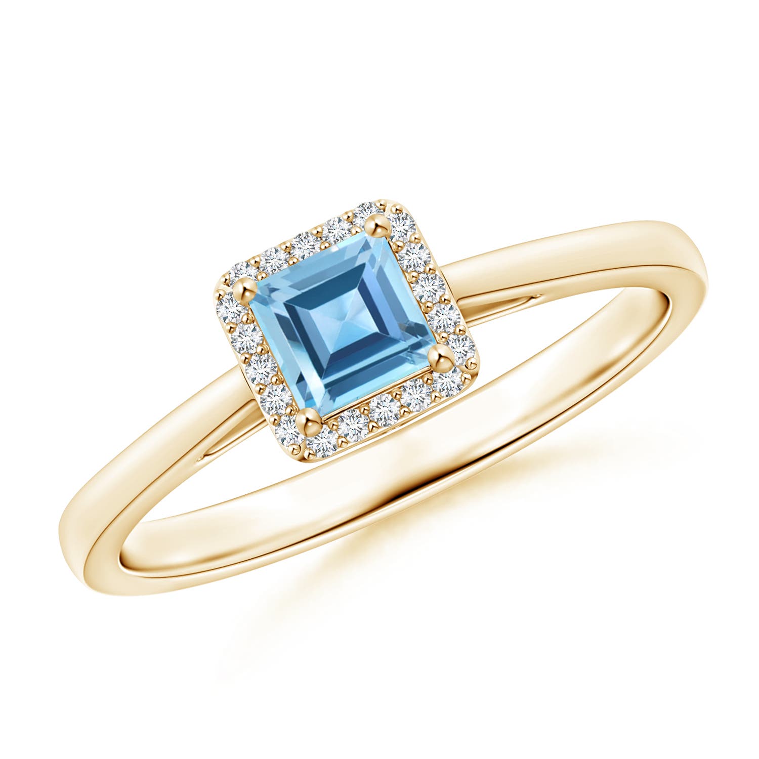 AA - Swiss Blue Topaz / 0.5 CT / 14 KT Yellow Gold