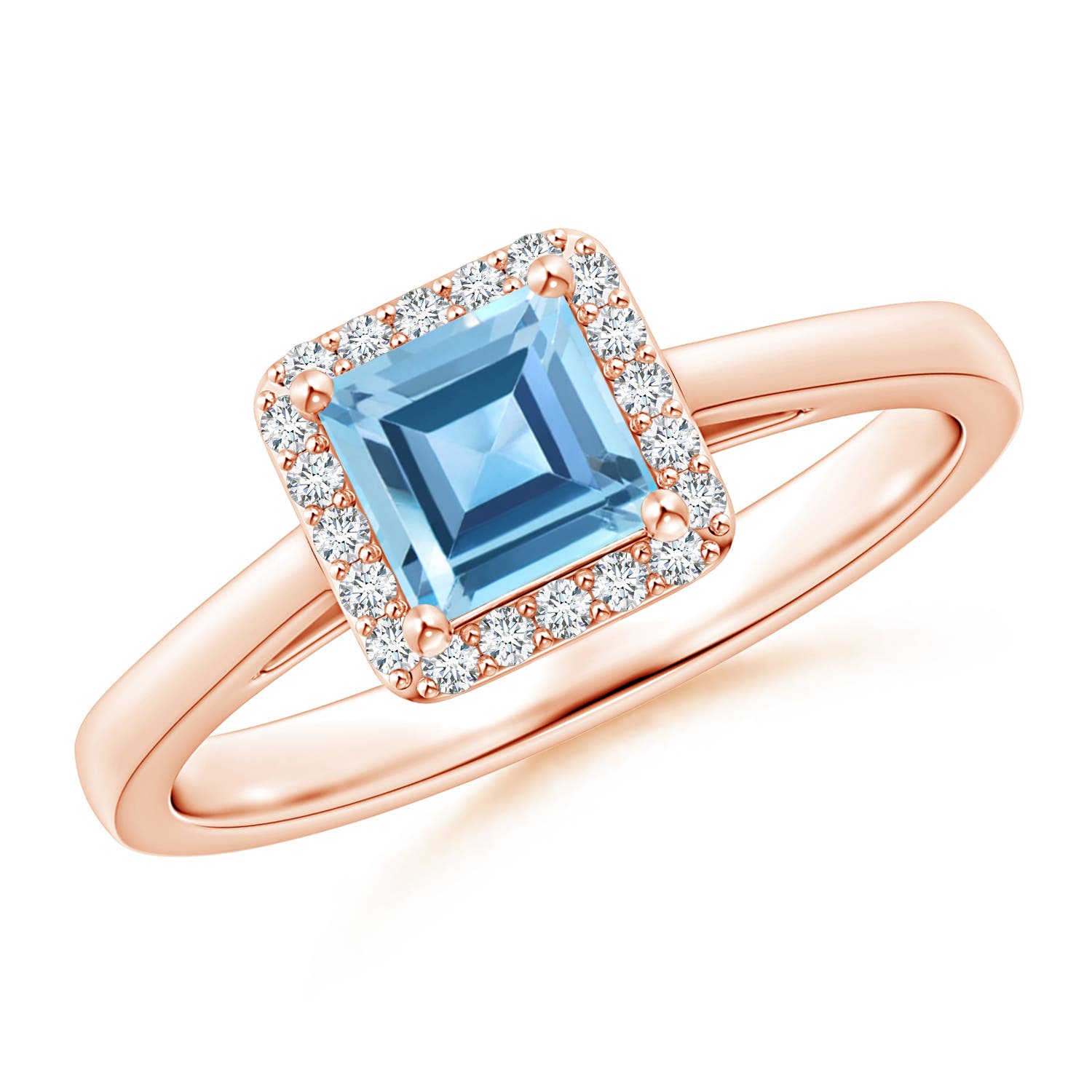 AA - Swiss Blue Topaz / 0.87 CT / 14 KT Rose Gold