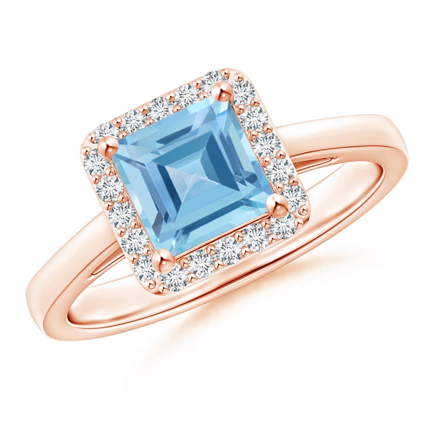 A - Swiss Blue Topaz / 1.55 CT / 14 KT Rose Gold