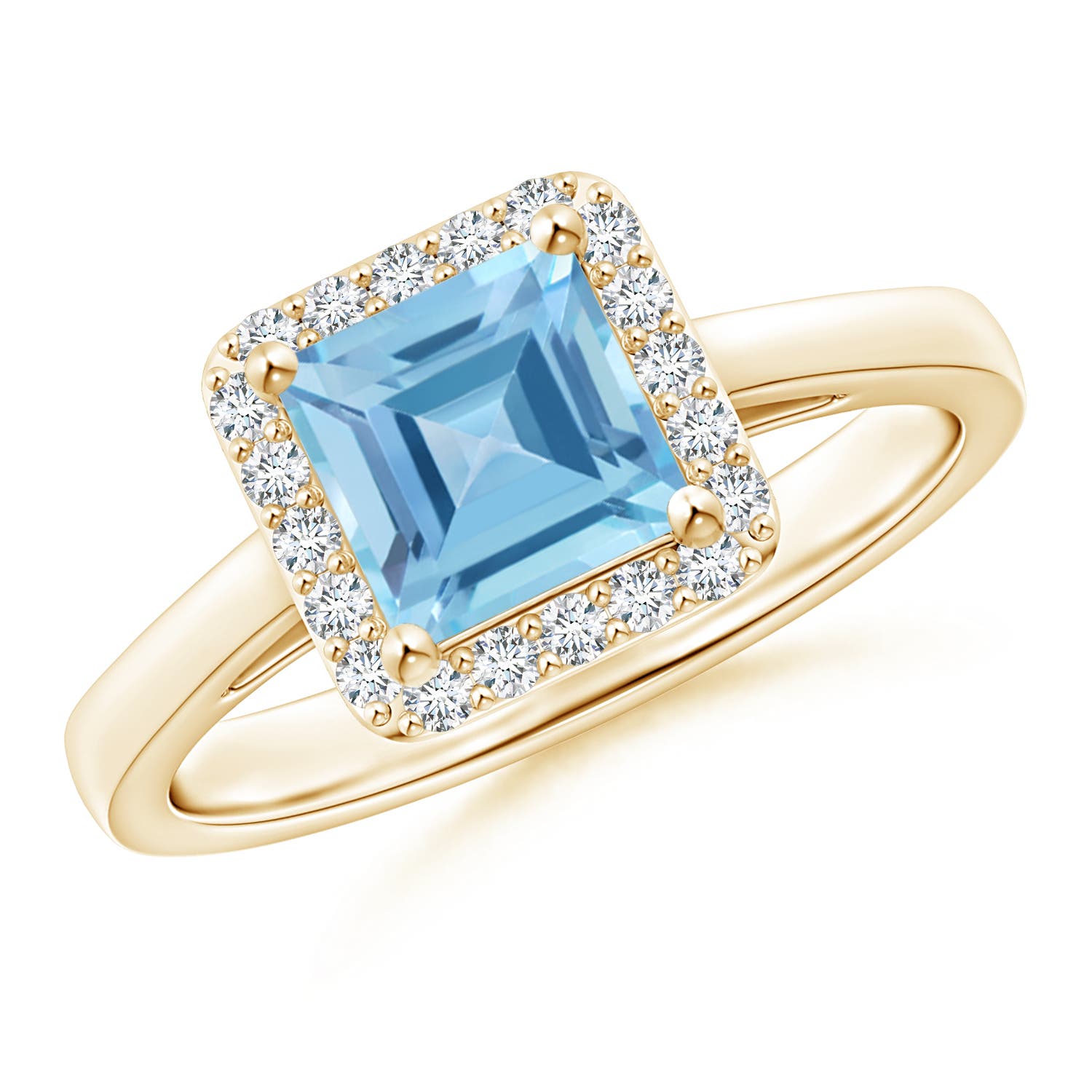 A - Swiss Blue Topaz / 1.55 CT / 14 KT Yellow Gold