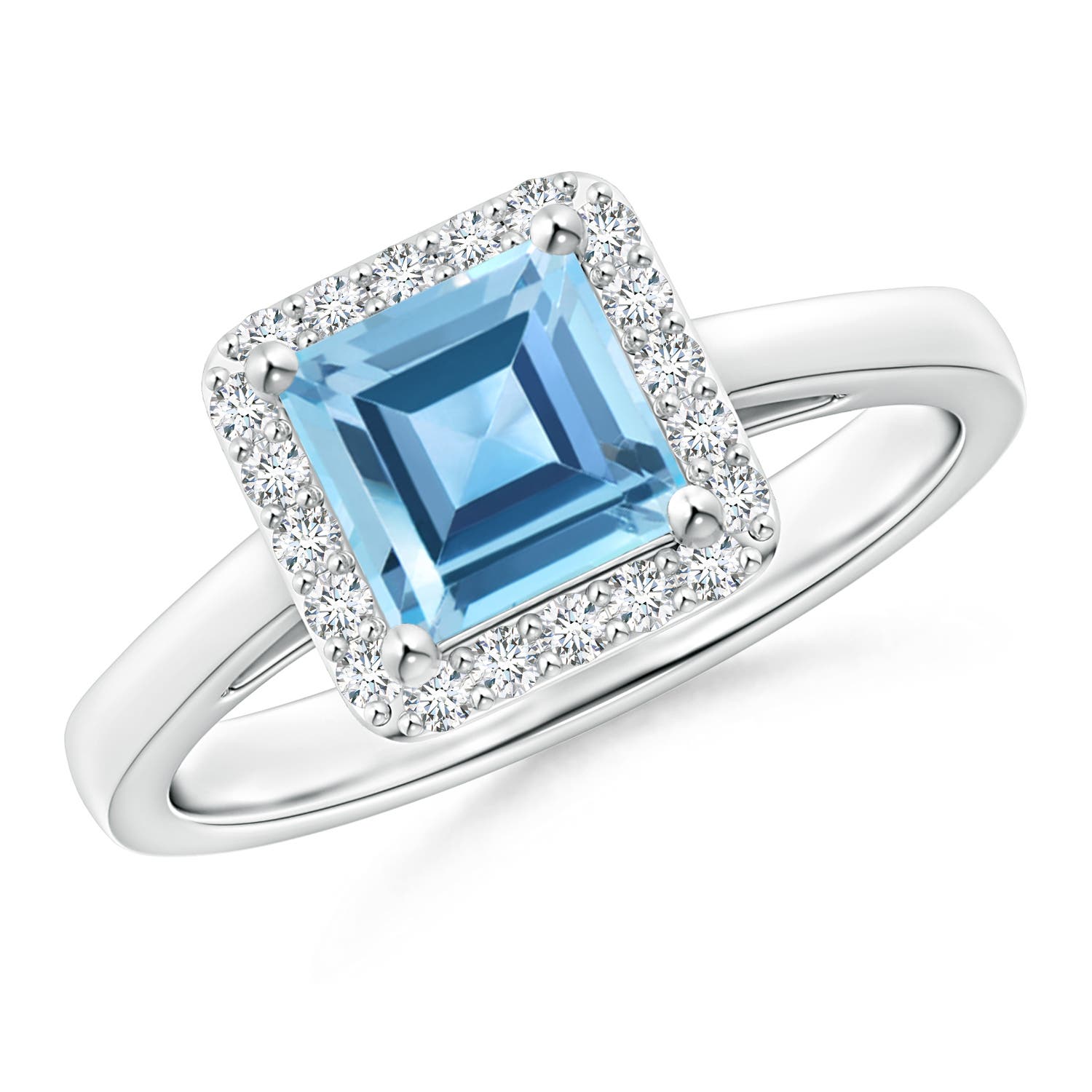 AA - Swiss Blue Topaz / 1.55 CT / 14 KT White Gold