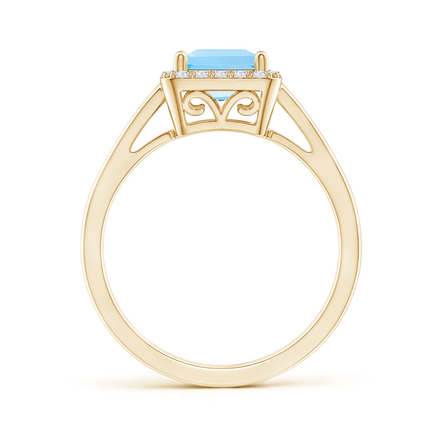 AA - Swiss Blue Topaz / 1.55 CT / 14 KT Yellow Gold