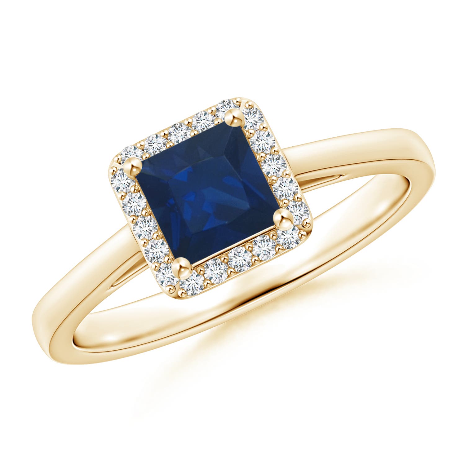 AA - Blue Sapphire / 0.77 CT / 14 KT Yellow Gold