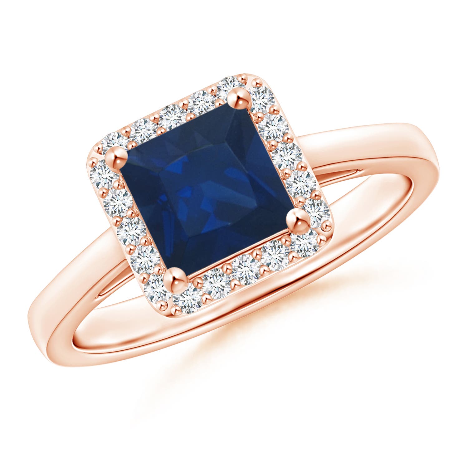 AA - Blue Sapphire / 1.4 CT / 14 KT Rose Gold