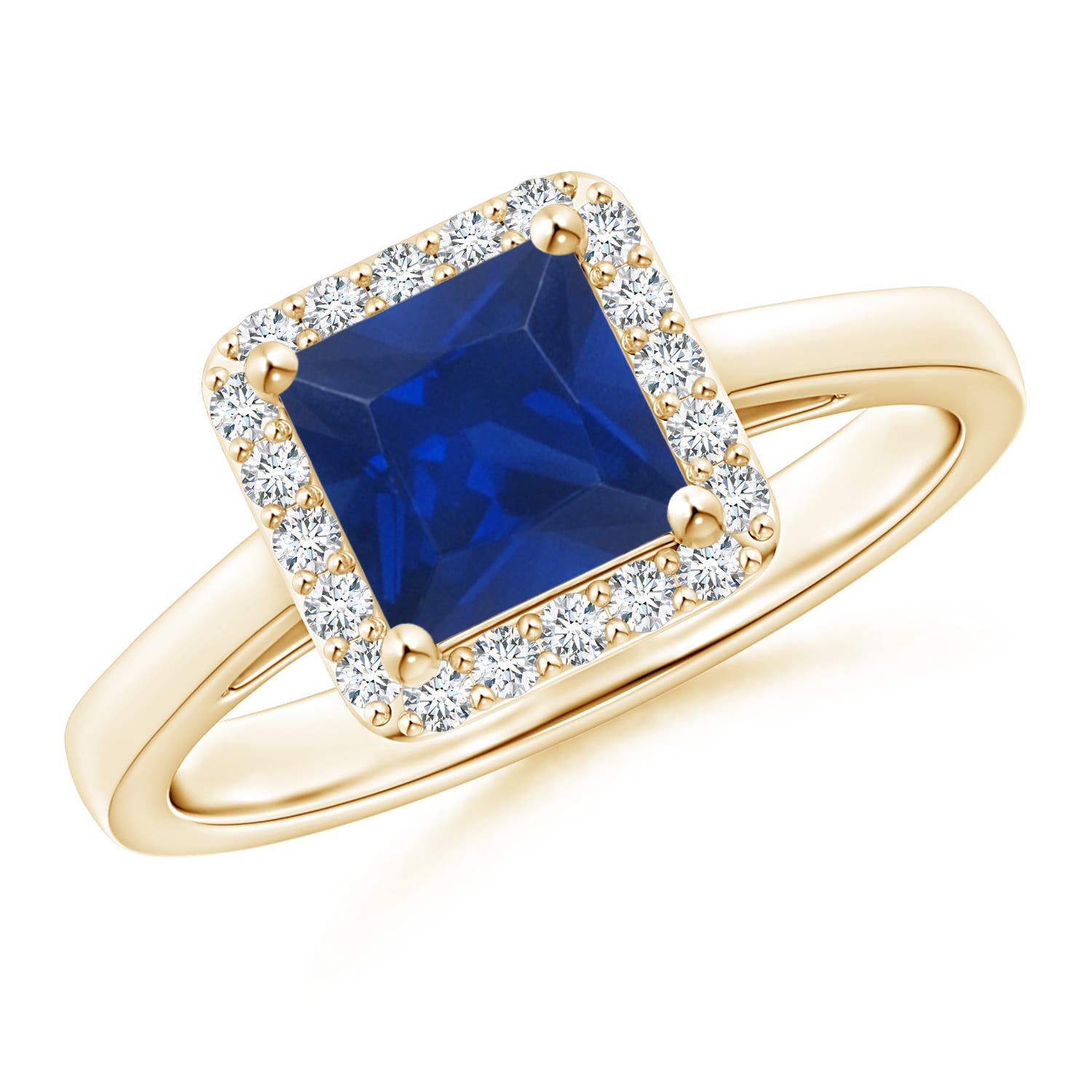 AAA - Blue Sapphire / 1.4 CT / 14 KT Yellow Gold