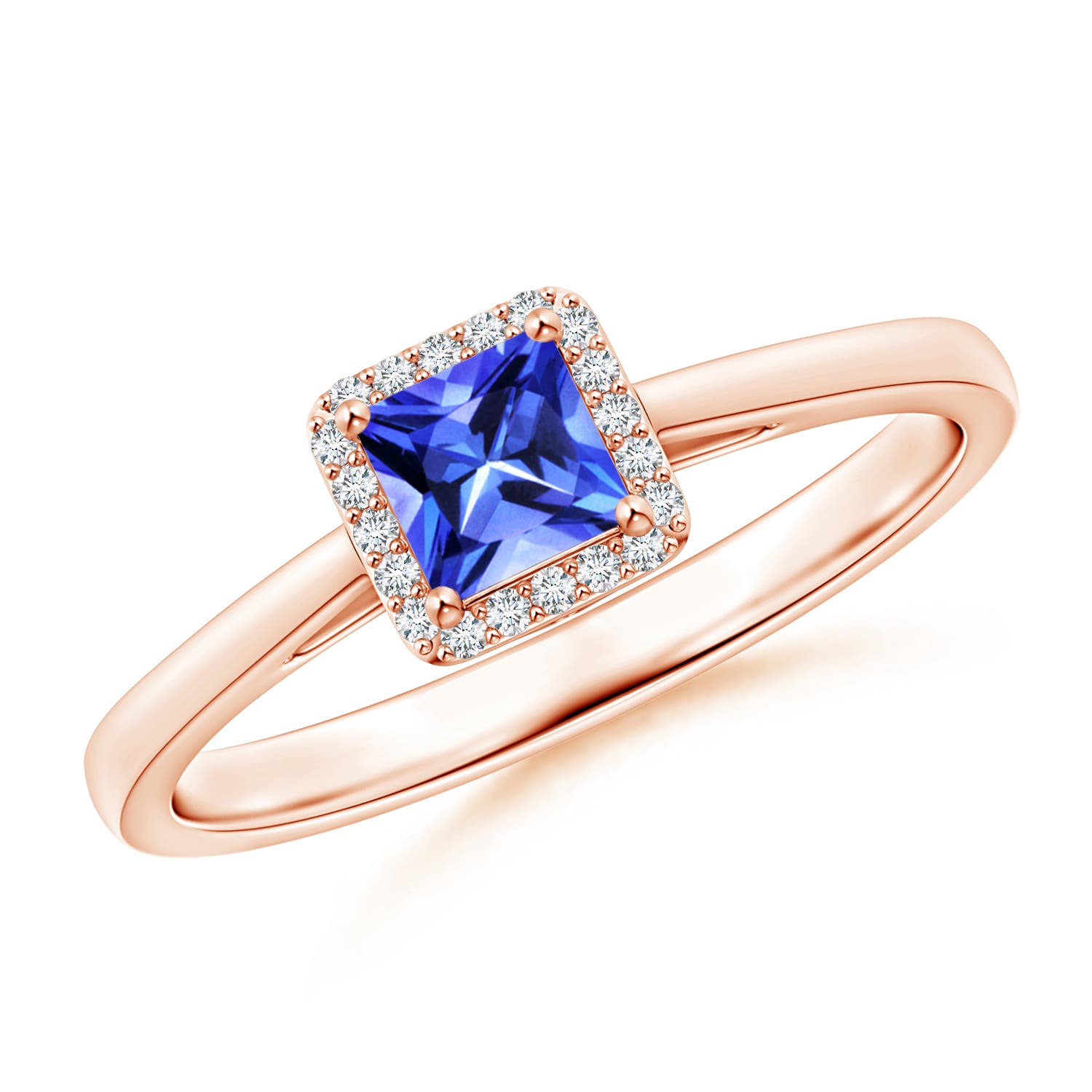 AAA - Tanzanite / 0.41 CT / 14 KT Rose Gold