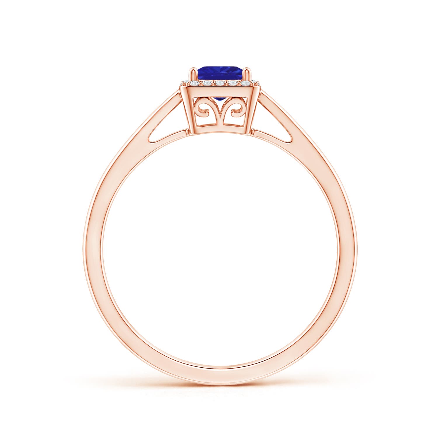 AAAA - Tanzanite / 0.41 CT / 14 KT Rose Gold