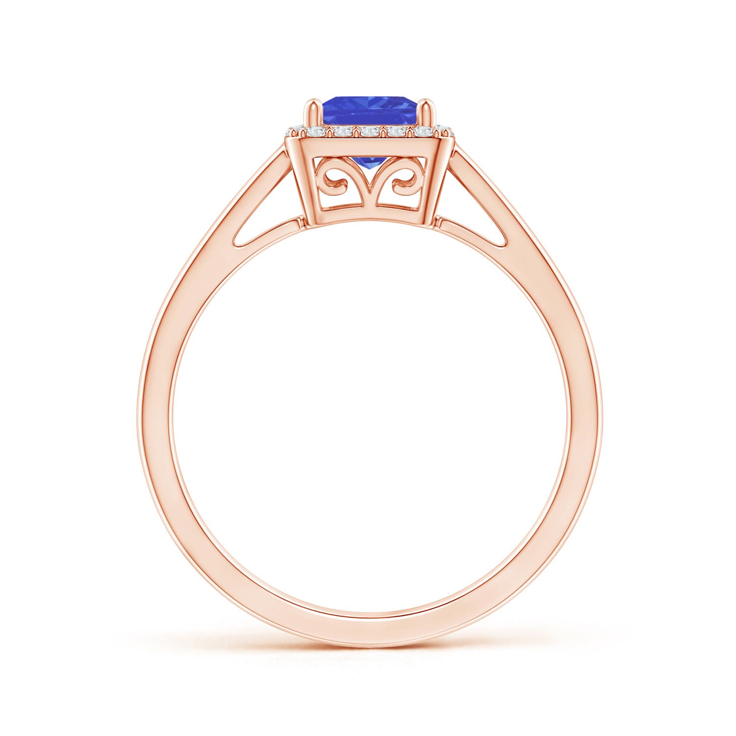 AAA - Tanzanite / 0.87 CT / 14 KT Rose Gold