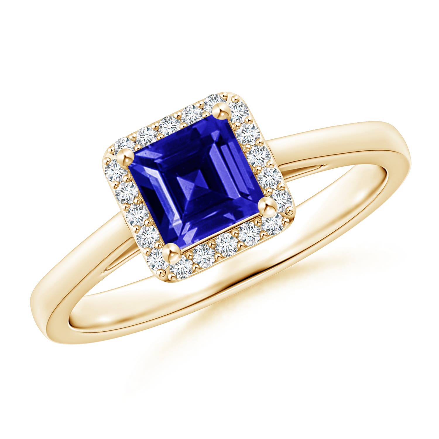 AAAA - Tanzanite / 0.87 CT / 14 KT Yellow Gold