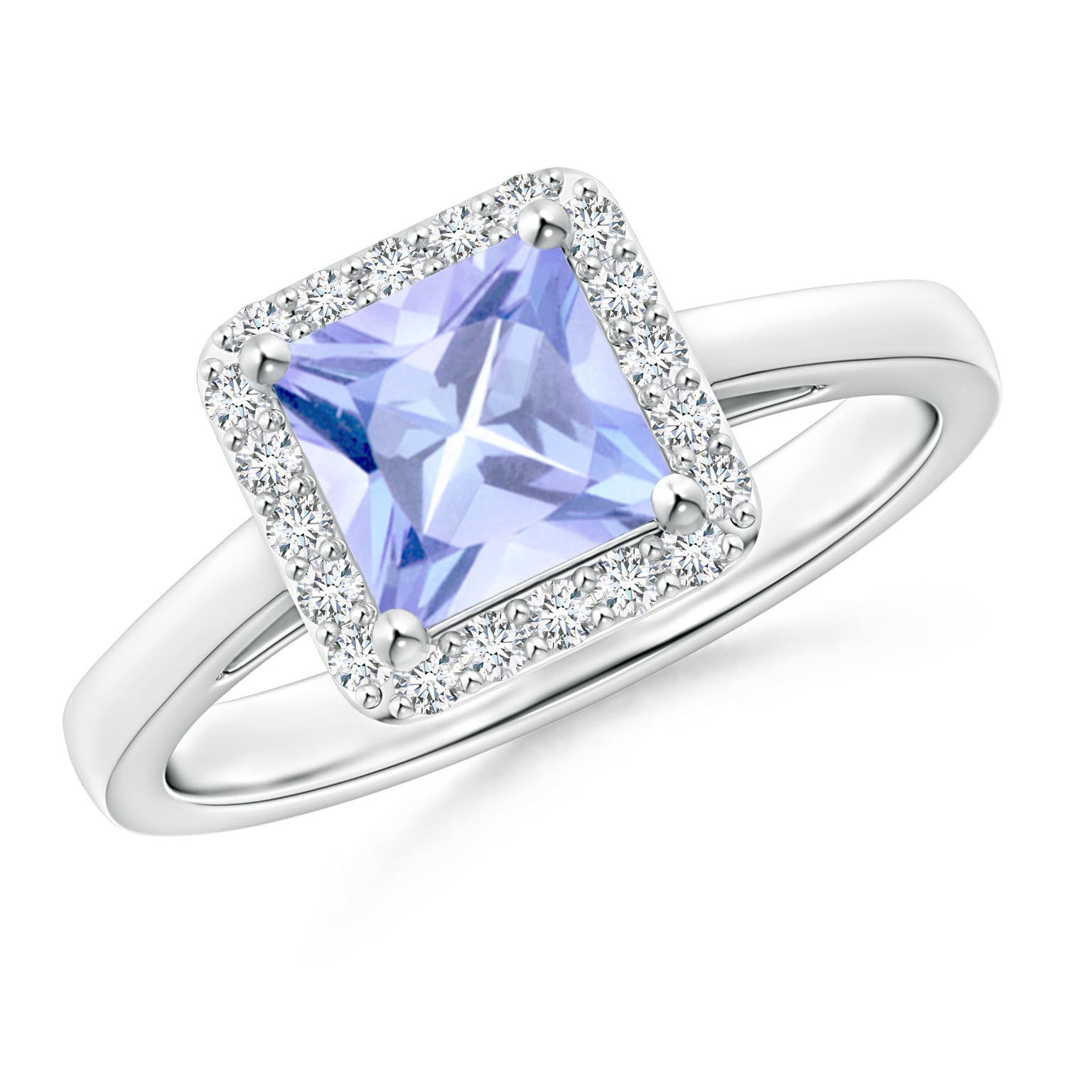 A - Tanzanite / 1.3 CT / 14 KT White Gold