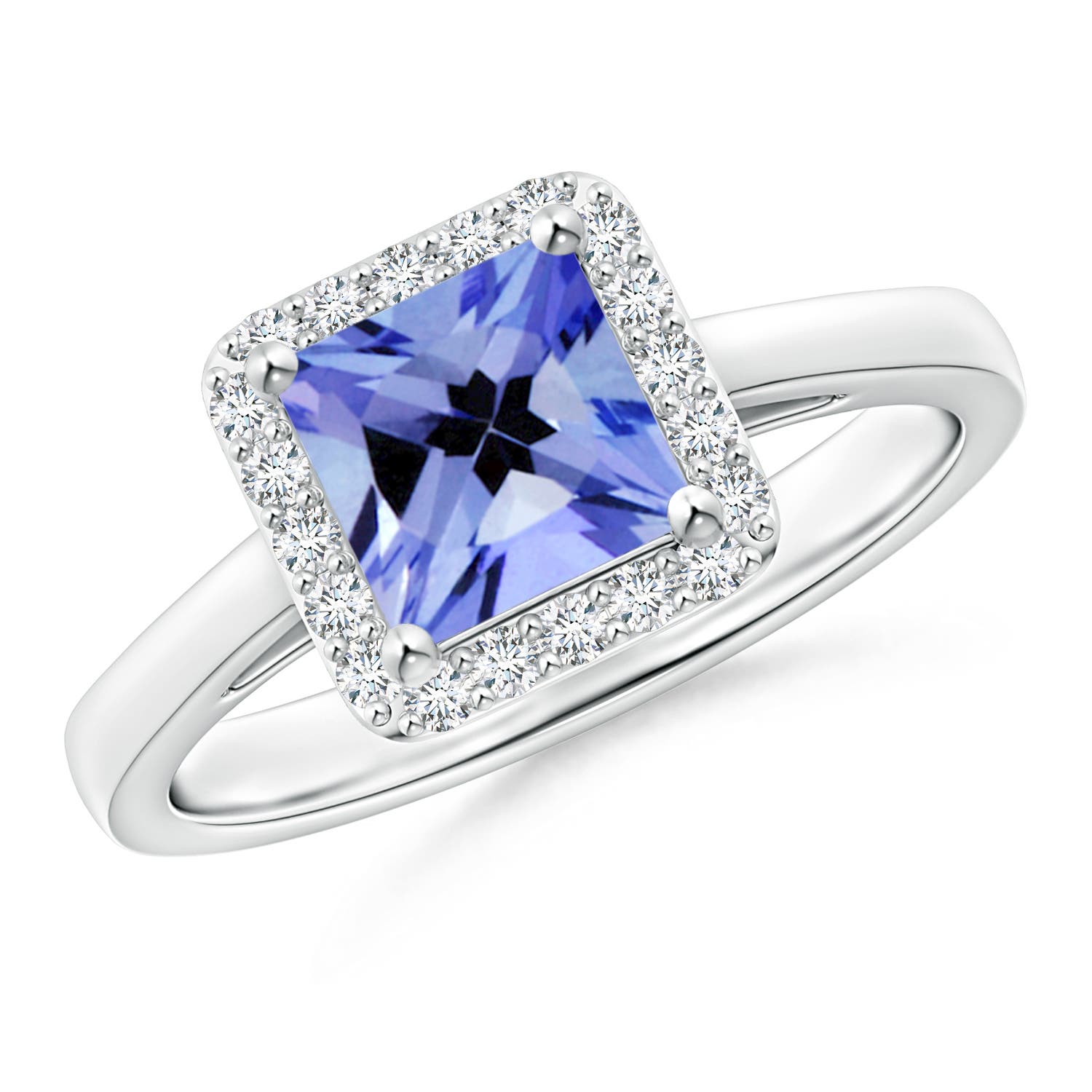 AA - Tanzanite / 1.3 CT / 14 KT White Gold