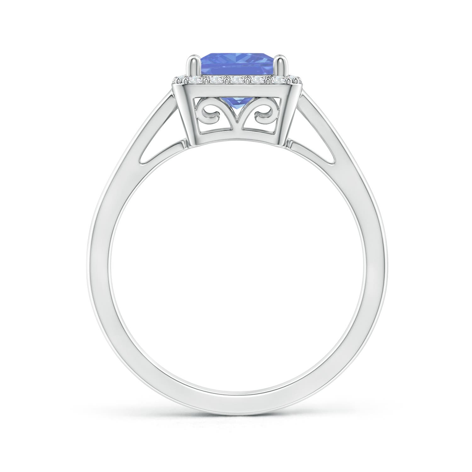 AA - Tanzanite / 1.3 CT / 14 KT White Gold