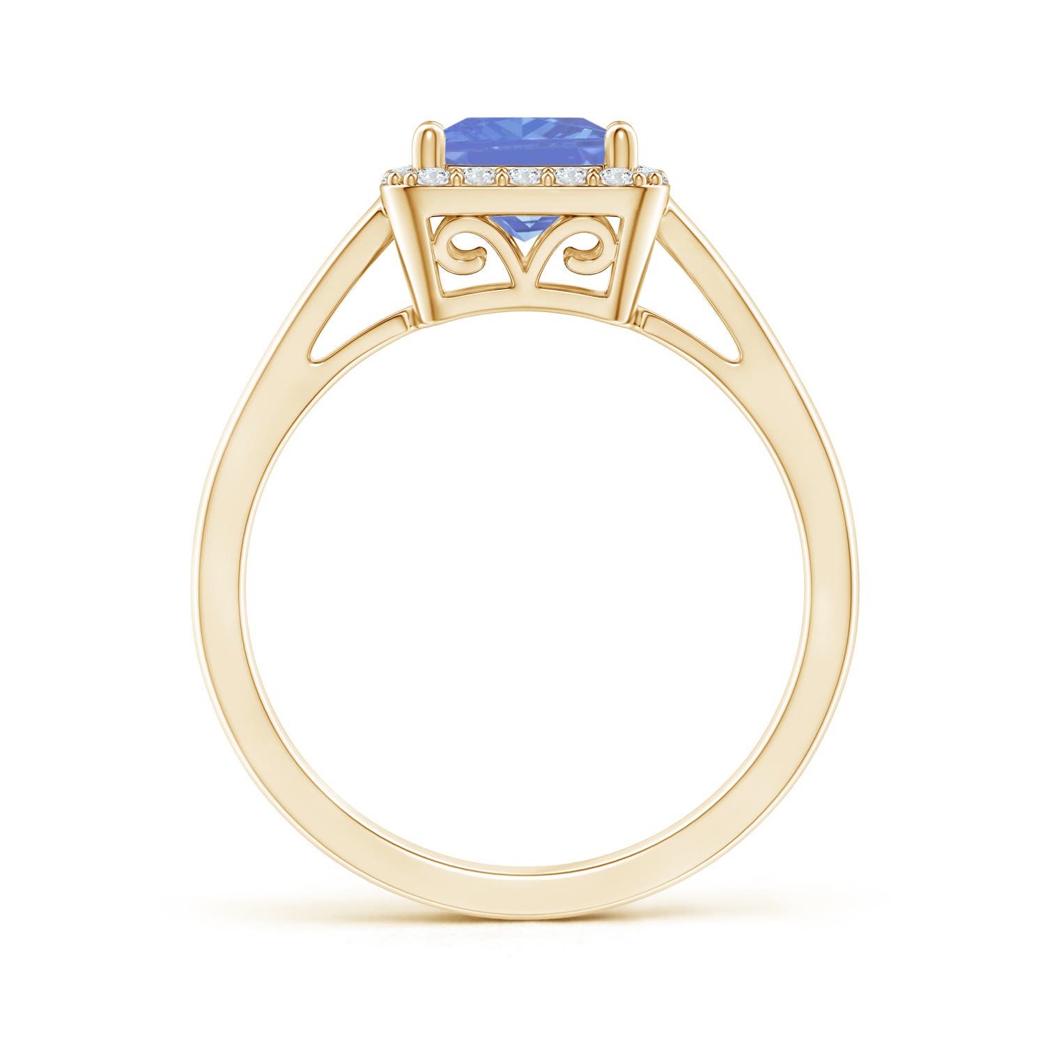 AA - Tanzanite / 1.3 CT / 14 KT Yellow Gold