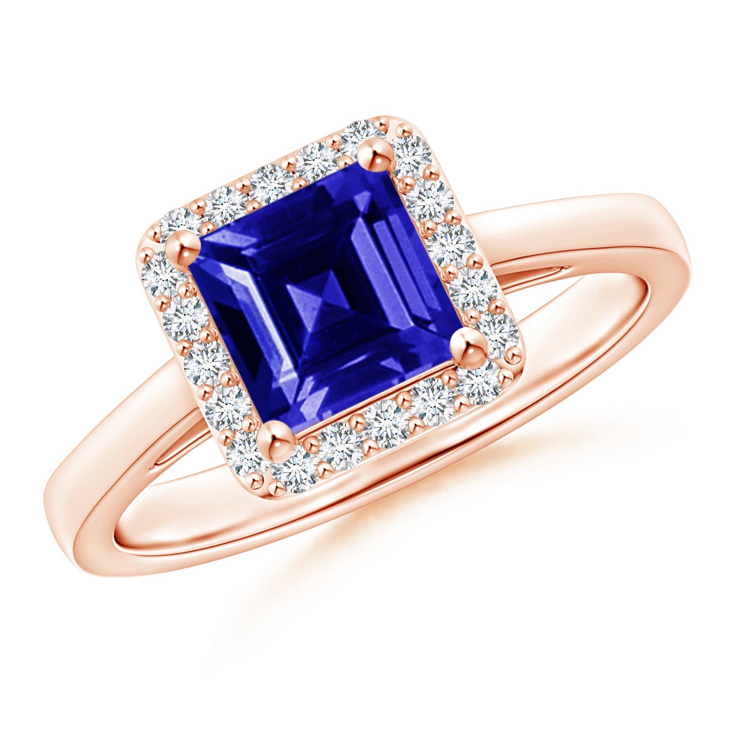 AAAA - Tanzanite / 1.3 CT / 14 KT Rose Gold