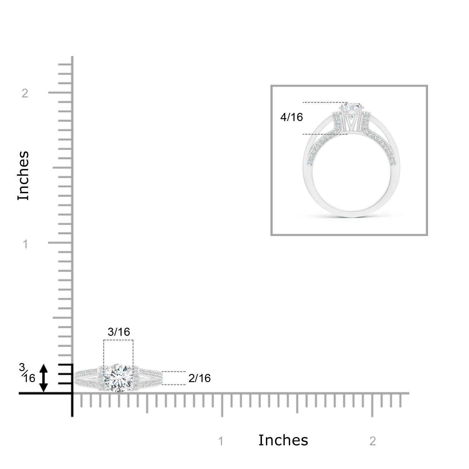 G, VS2 / 1.14 CT / 14 KT White Gold