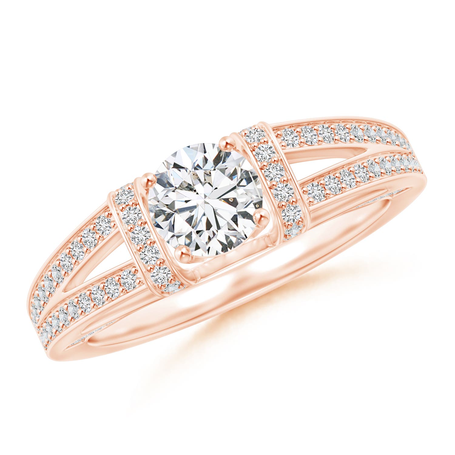 H, SI2 / 1.14 CT / 14 KT Rose Gold