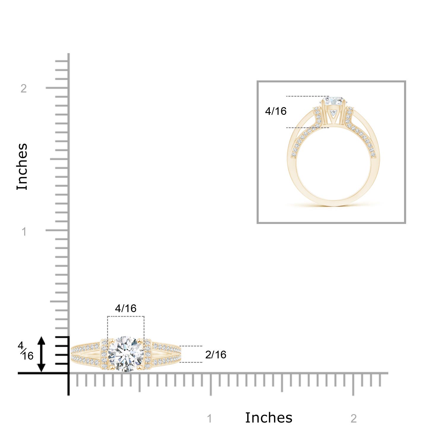 G, VS2 / 1.54 CT / 14 KT Yellow Gold