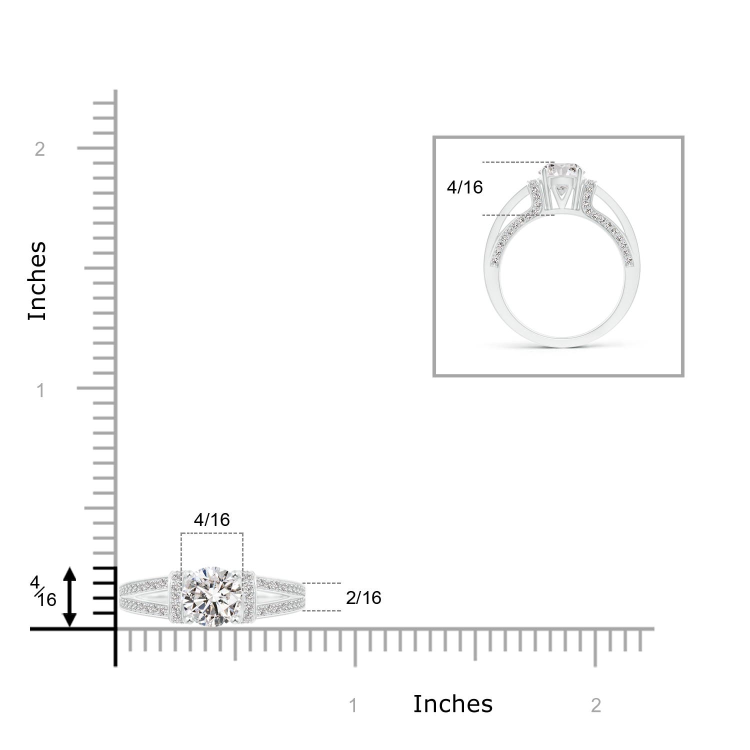 I-J, I1-I2 / 1.54 CT / 14 KT White Gold