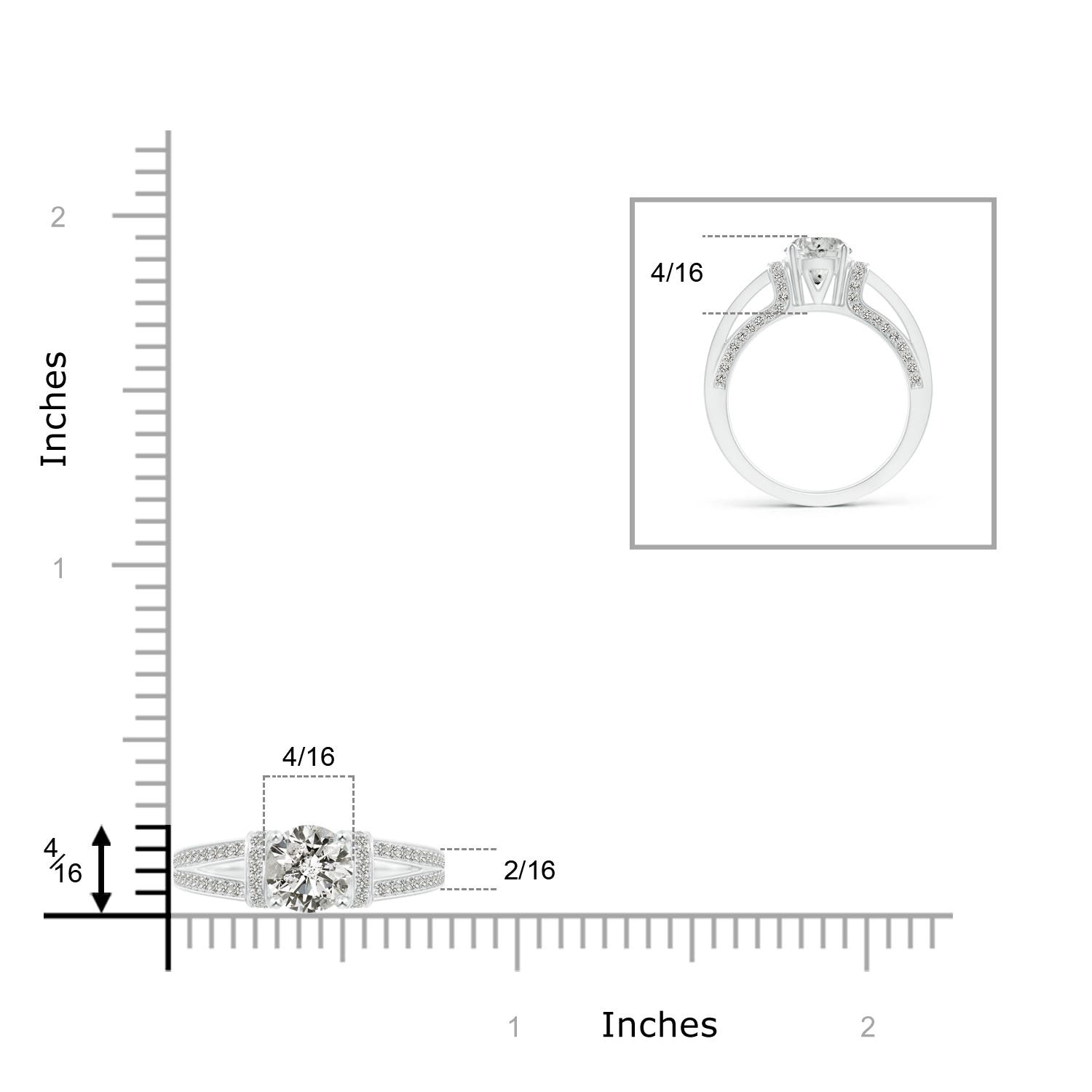 K, I3 / 1.54 CT / 14 KT White Gold