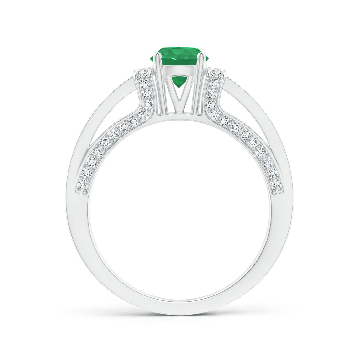 A - Emerald / 1.06 CT / 14 KT White Gold