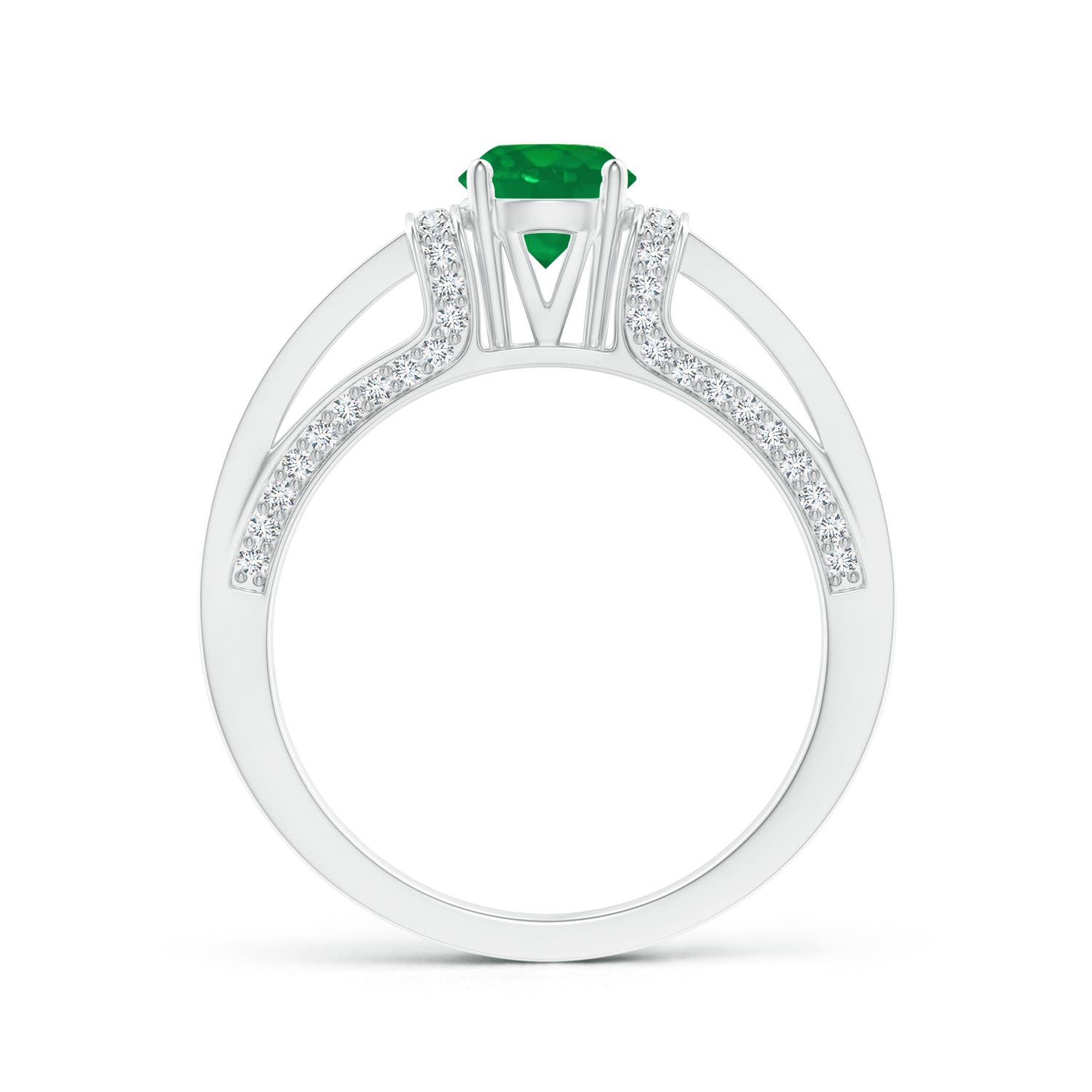 AA - Emerald / 1.06 CT / 14 KT White Gold