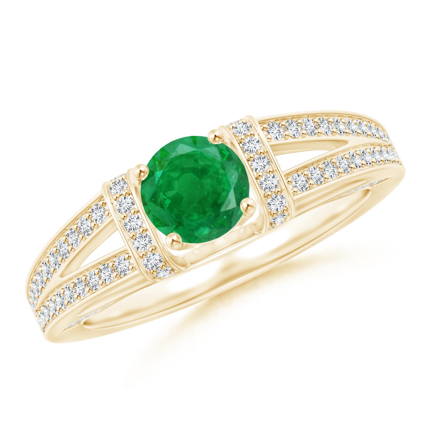 AA - Emerald / 1.06 CT / 14 KT Yellow Gold