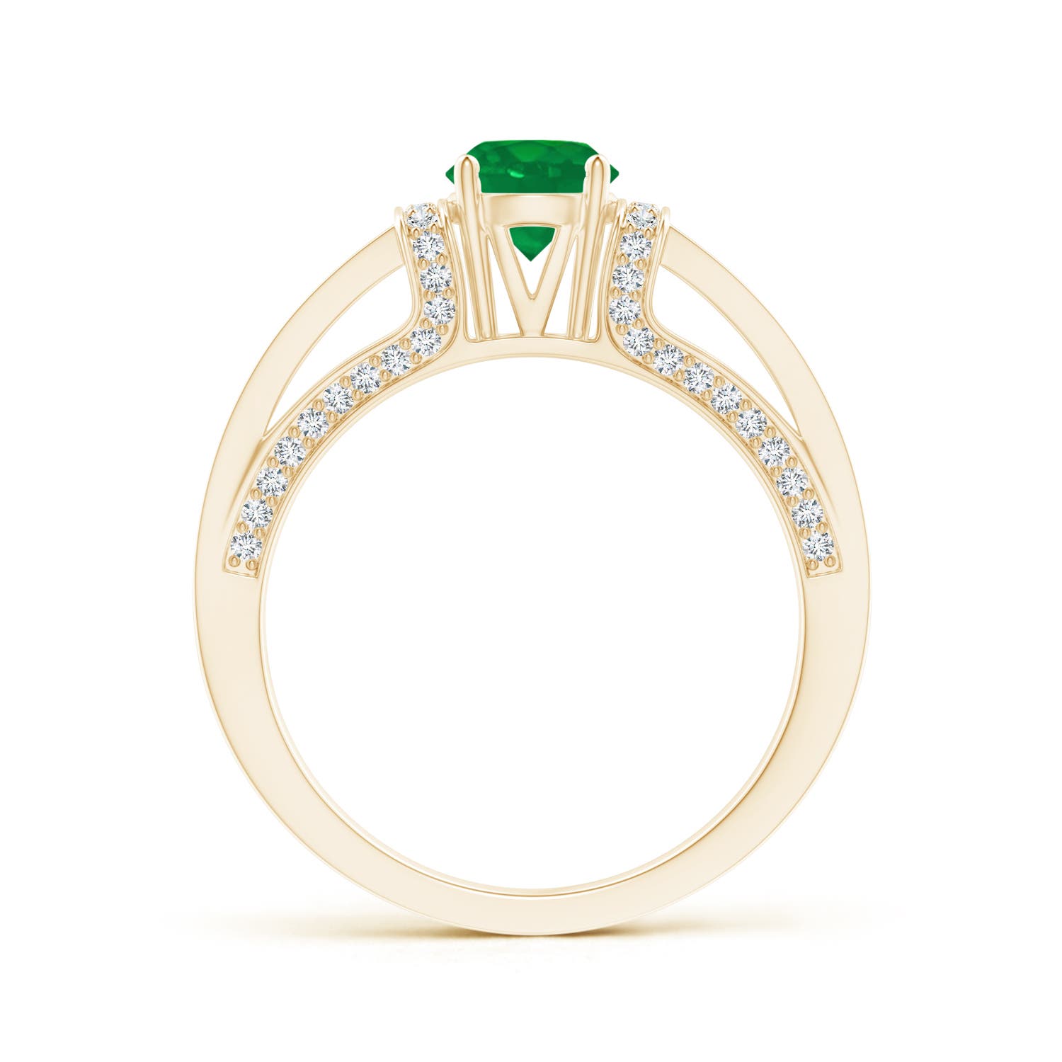 AA - Emerald / 1.06 CT / 14 KT Yellow Gold