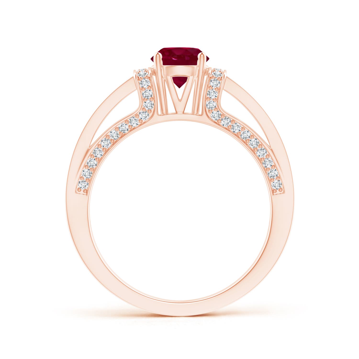 A - Ruby / 1.26 CT / 14 KT Rose Gold