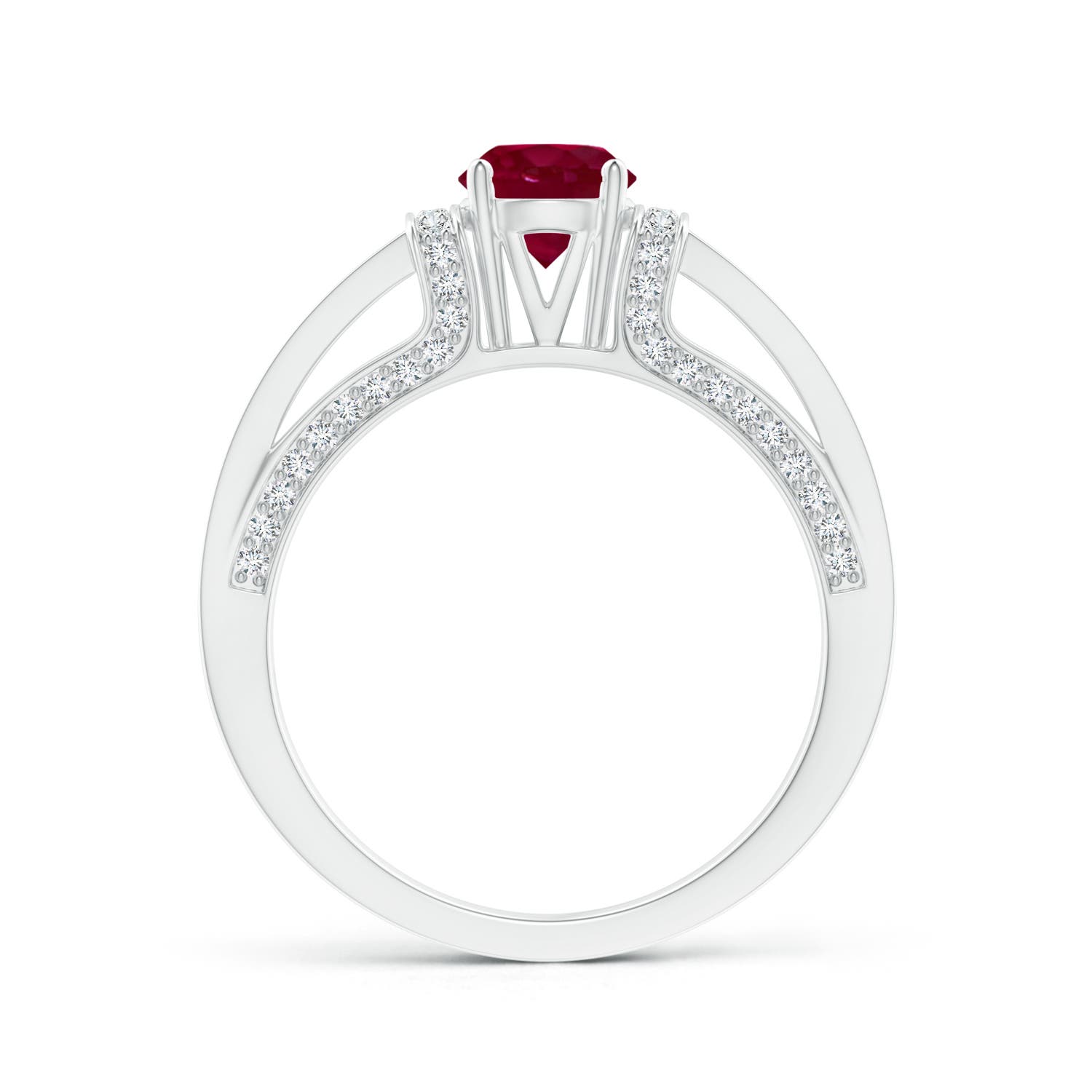 A - Ruby / 1.26 CT / 14 KT White Gold