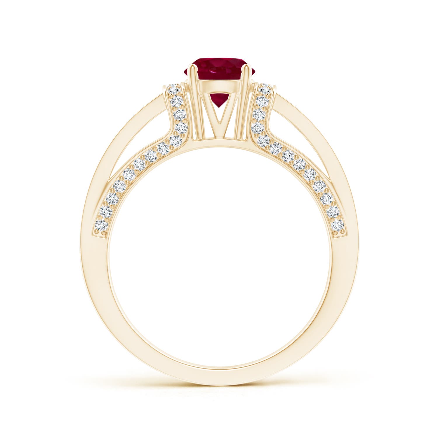 A - Ruby / 1.26 CT / 14 KT Yellow Gold