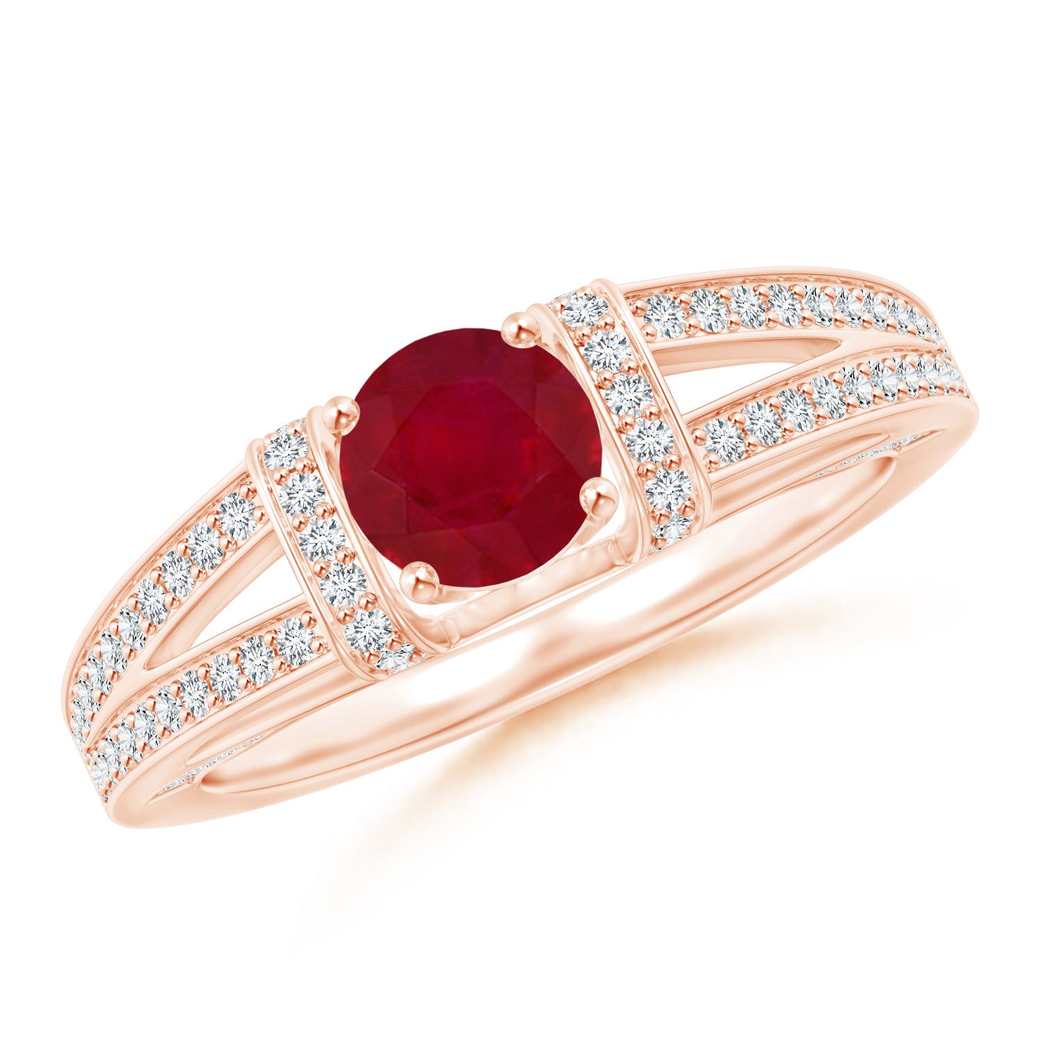 AA - Ruby / 1.26 CT / 14 KT Rose Gold