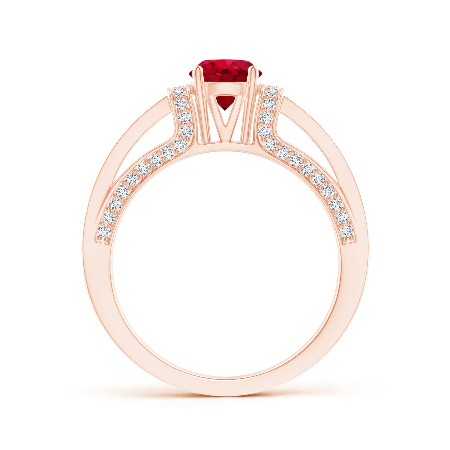 AAA - Ruby / 1.26 CT / 14 KT Rose Gold